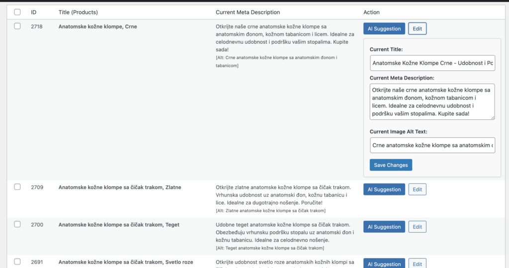 AI-powered bulk SEO optimization for WordPress and WooCommerce sites.